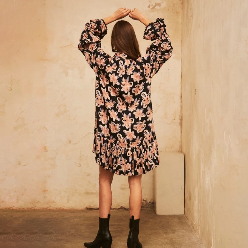NWT NEKANE | $178 Ranii Floral Shirt Dress - Picture 3 of 3